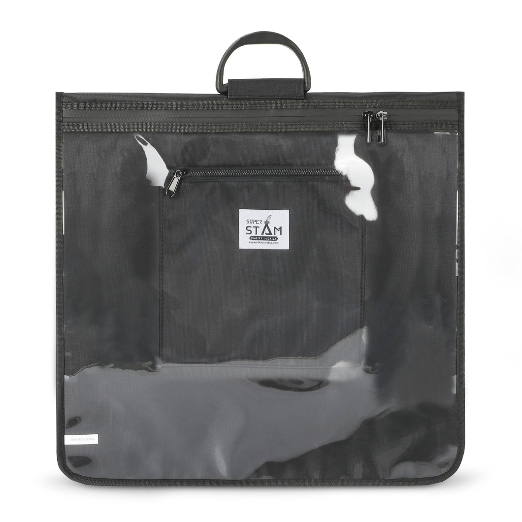 Tallit tallis and Tefillin Clear Front Rain Proof Travel Tote bag with Carry Handle And shoulder strap