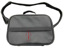 Load image into Gallery viewer, SUPER STAM Tallit and Tefillin Faux Leather Prayer Travel  Tote Bag Rain Proof Carry Handle And shoulder strap Black Embroidery