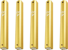 Load image into Gallery viewer, Aluminum MEZUZAH CASE  GOLDWaterproof Rubber Cork Silver shin Sold in unit of 5 pcs
