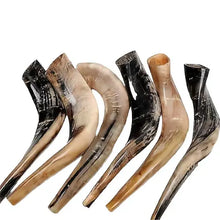 Load image into Gallery viewer, Natural Ram Horn polished SHOFER SHOFAR שופר של איל
