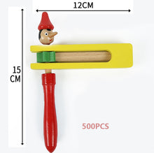 Load image into Gallery viewer, Colorful Wooden Gragger Grogger Noise Maker 5.72 x 4.91 inches Color Party Graggers for Party Favors Holiday Celebration
