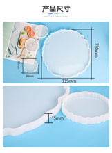 Load image into Gallery viewer, Silicone Resin 13 inch round Tray Mold,
