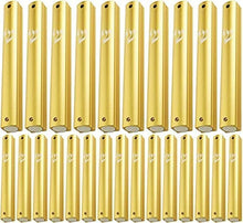Load image into Gallery viewer, MEZUZAH CASE Holder ALUMINUM Gold Tight and Strong Waterproof Rubber Cork LOT OF 25 PCS (gold,)
