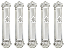 Load image into Gallery viewer, Plastic Transparent Mezuzah case 15cm With Rubber Cork- Crown Series Sold in unit of 5 pcs.
