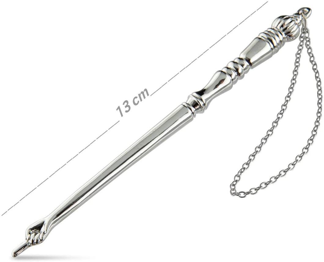 Torah/Book Pointer Yad Hand Pointer Silver Finish Great bar bat Mitzvah Gift with a 20cm Bead Charm in Gift Box